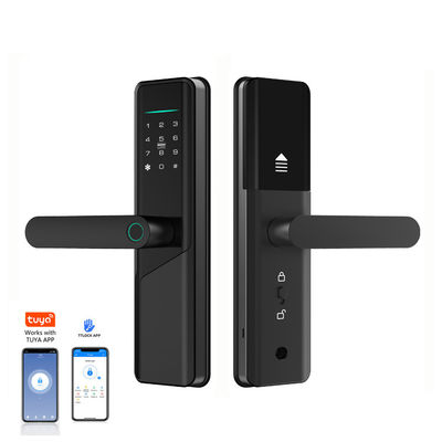 বায়োমেট্রিক ফিঙ্গারপ্রিন্ট ইলেকট্রনিক স্মার্ট দরজা TTlock Tuya অ্যাপের সাথে উচ্চ নিরাপত্তা লক করে