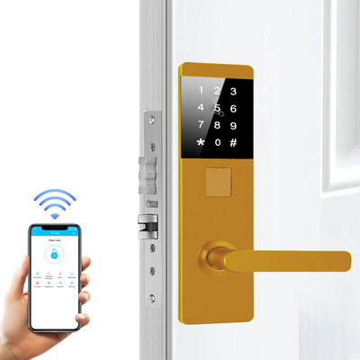 অ্যালুমিনিয়াম খাদ TTlock পাসওয়ার্ড অ্যাপার্টমেন্ট হোম অফিসের জন্য ইলেকট্রনিক স্মার্ট দরজা লক