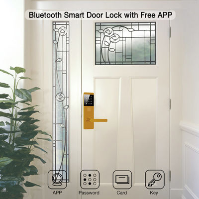অ্যালুমিনিয়াম খাদ TTlock পাসওয়ার্ড অ্যাপার্টমেন্ট হোম অফিসের জন্য ইলেকট্রনিক স্মার্ট দরজা লক