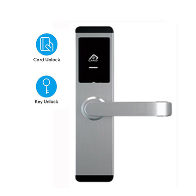 ফ্রি সফটওয়্যার সহ হোটেল RFID কার্ড ডোর লক কালো/সিলভার জিঙ্ক অ্যালয়